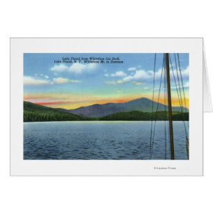 Aussicht vom Whiteface Inn Dock auf den See