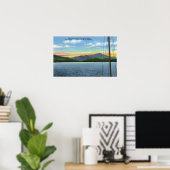 Aussicht vom Whiteface Inn Dock auf den See Poster (Heimbüro)