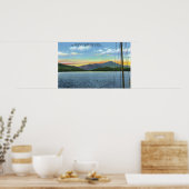 Aussicht vom Whiteface Inn Dock auf den See Poster (Küche)
