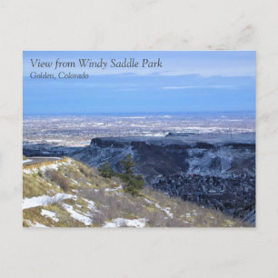 Aussicht vom Windy Saddle Park, Golden, Colorado Postkarte