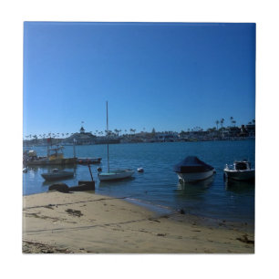 Aussicht von Balboa Island, Newport Beach, Kalifor Fliese