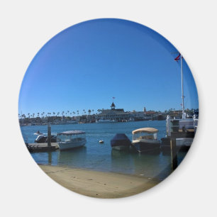 Aussicht von Balboa Island, Newport Beach, Kalifor Magnet