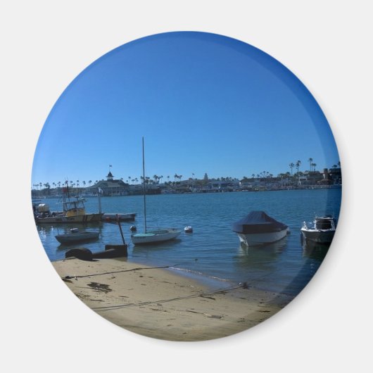 Aussicht von Balboa Island, Newport Beach, Kalifor Magnet (Vorne)