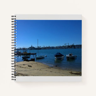 Aussicht von Balboa Island, Newport Beach, Kalifor Notizblock
