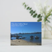Aussicht von Balboa Island, Newport Beach, Kalifor Postkarte (Stehend Vorderseite)