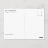 Aussicht von Balboa Island, Newport Beach, Kalifor Postkarte (Rückseite)