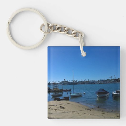 Aussicht von Balboa Island, Newport Beach, Kalifor Schlüsselanhänger (Vorderseite)