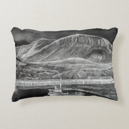 Aussicht von Barmouth Richtung Cader Idris Kopfkis Zierkissen