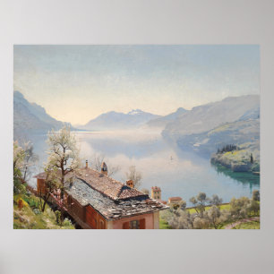 Aussicht von Bellagio auf den Comer See - 1920   V Poster