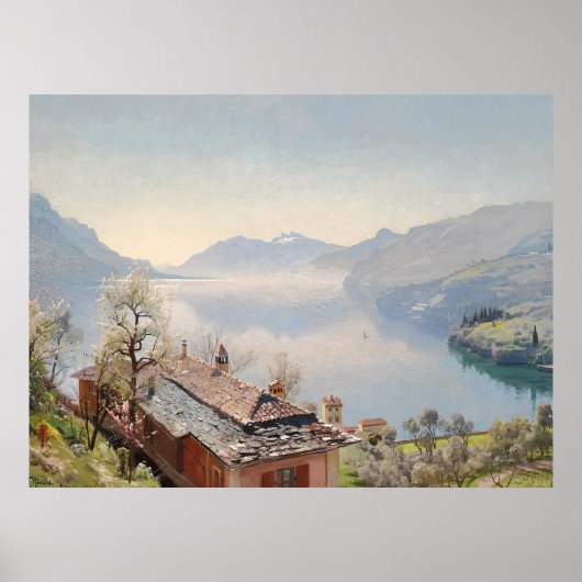 Aussicht von Bellagio auf den Comer See - 1920 | V Poster (Vorne)