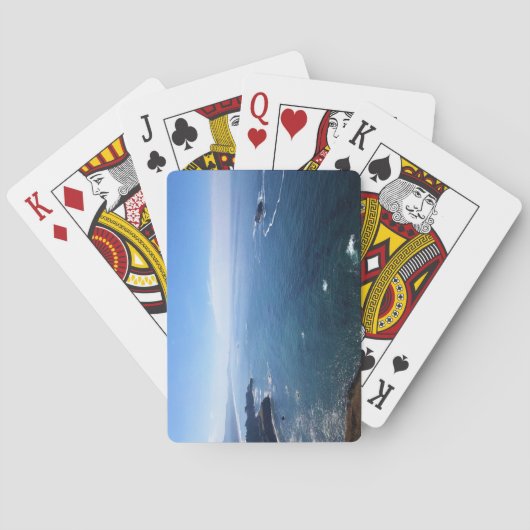 Aussicht von Cape Foulweather, Newport, Oregon Spielkarten (Rückseite)