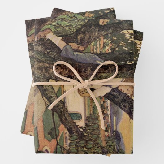 Aussicht Von den Bäumen von Jessie Willcox Smith Geschenkpapier Set (Beispiel)