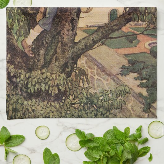 Aussicht Von den Bäumen von Jessie Willcox Smith Geschirrtuch (Gefaltet)