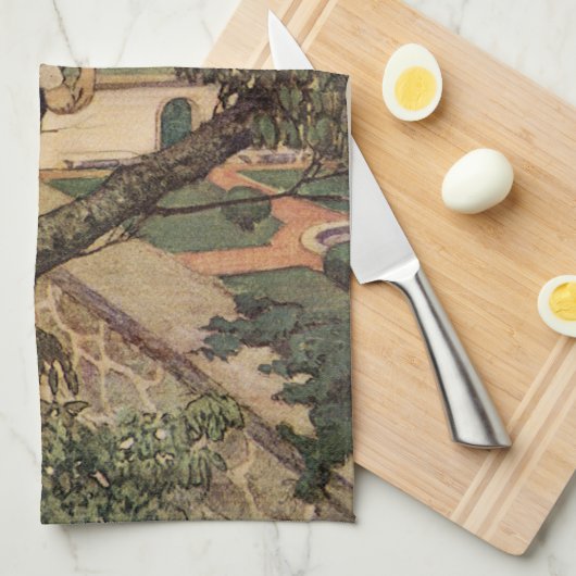 Aussicht Von den Bäumen von Jessie Willcox Smith Geschirrtuch (Viertel Falte)