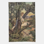 Aussicht Von den Bäumen von Jessie Willcox Smith Geschirrtuch (Vertikal)
