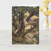 Aussicht Von den Bäumen von Jessie Willcox Smith Karte (Gelbe Blume)