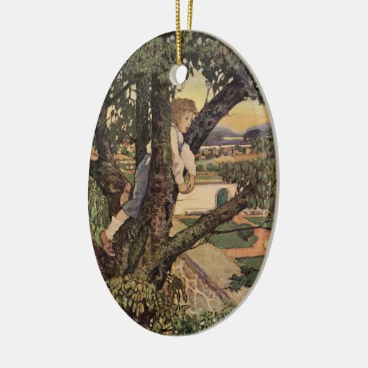 Aussicht Von den Bäumen von Jessie Willcox Smith Keramikornament (Links)