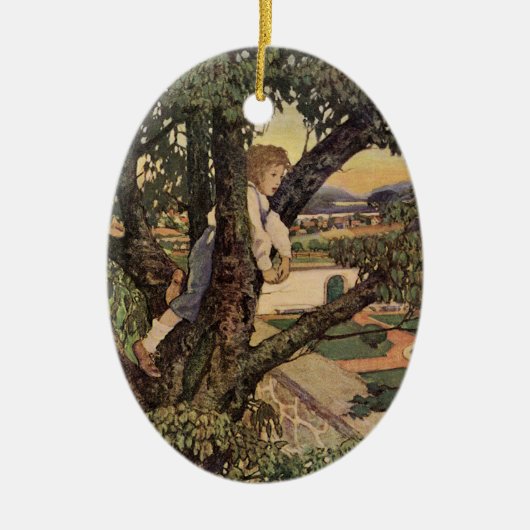 Aussicht Von den Bäumen von Jessie Willcox Smith Keramikornament (Vorne)