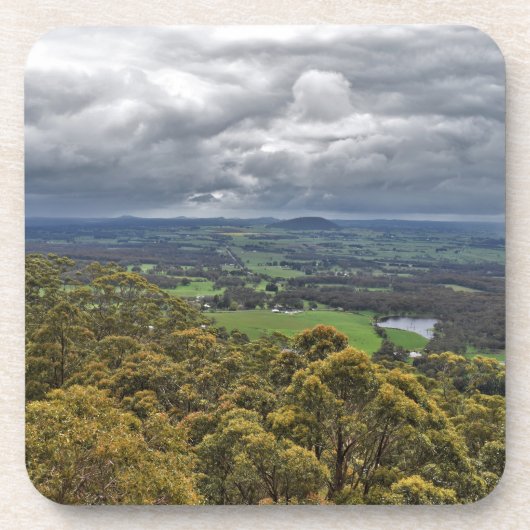 Aussicht von den Buninyong-Untersetzer Getränkeuntersetzer (Vorderseite)
