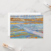 Aussicht von den Dünen mit Strand und Pier Karte (Vorderseite/Rückseite Beispiel)