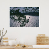 Aussicht von den Felsen Poster (Küche)