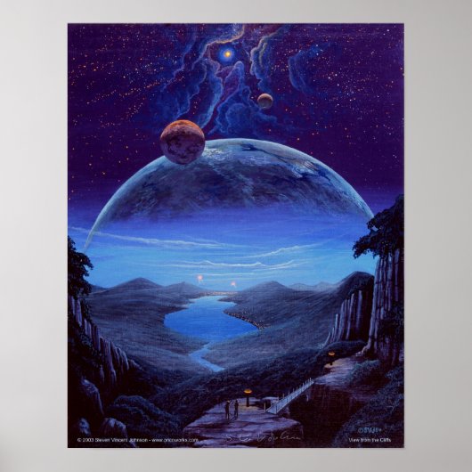 Aussicht von den Klippen Poster (Vorne)