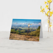 Aussicht von der Bergspitze aus Karte (Gelbe Blume)