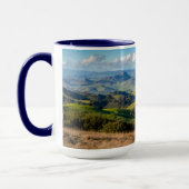 Aussicht von der Bergspitze aus Tasse (Links)