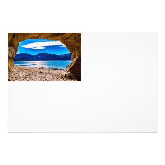 Aussicht von der Höhle Fotodruck (Vorne)
