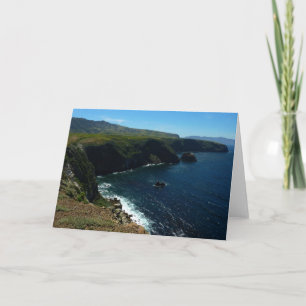 Aussicht von der Insel Santa Cruz auf die Kanalins Karte