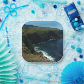 Aussicht von der Insel Santa Cruz auf die Kanalins Pappteller (Party)