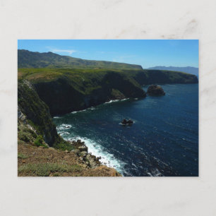 Aussicht von der Insel Santa Cruz auf die Kanalins Postkarte