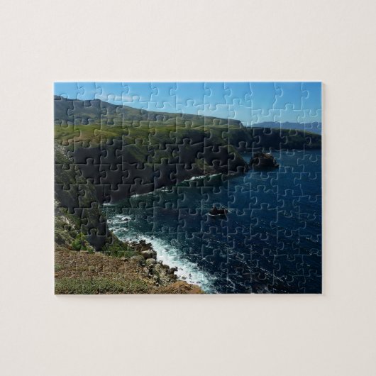 Aussicht von der Insel Santa Cruz auf die Kanalins Puzzle (Horizontal)