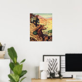 Aussicht von der Klippe Poster (Heimbüro)