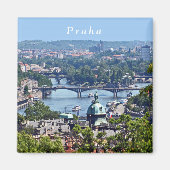 Aussicht von der Prager Burg aus auf die Stadt. Magnet (Vorne)
