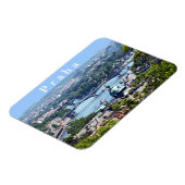 Aussicht von der Prager Burg aus auf die Stadt. Magnet (Linke Seite)