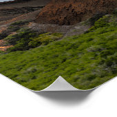 Aussicht von der Spitze Bartolome auf den Galapago Poster (Ecke)