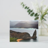 Aussicht von der Spitze Bartolome auf den Galapago Postkarte (Stehend Vorderseite)