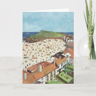 Aussicht von der Tate Gallery St. Ives Feiertagskarte