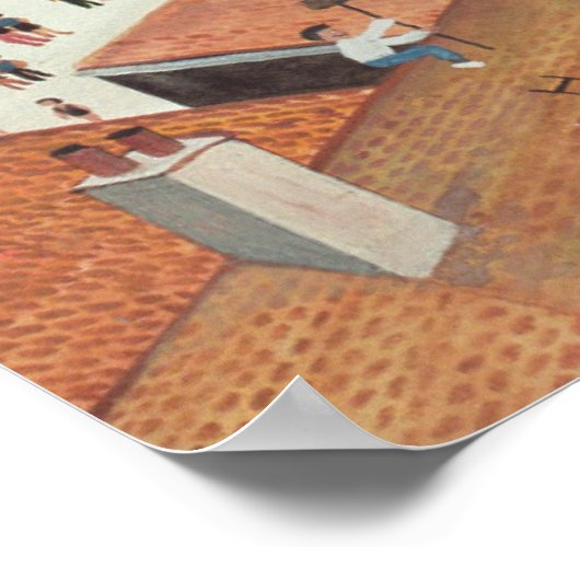 Aussicht von der Tate Gallery St. Ives Poster (Ecke)