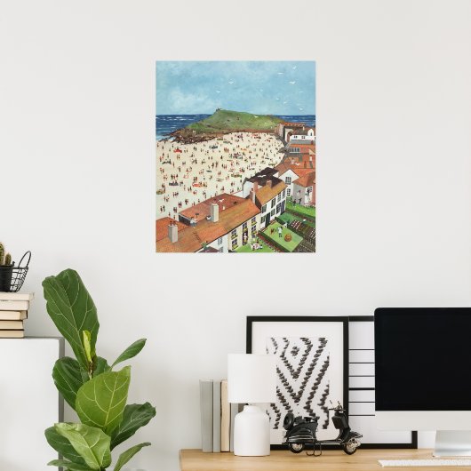 Aussicht von der Tate Gallery St. Ives Poster (Heimbüro)