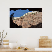 Aussicht von der Teufelstreppe auf den Zion Nation Poster (Küche)