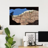 Aussicht von der Teufelstreppe auf den Zion Nation Poster (Heimbüro)