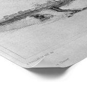 Aussicht von der Westseite auf Carcassonne Poster (Ecke)