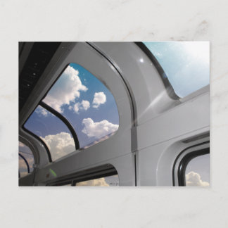 Aussicht von einem Lounge-Auto (Postkarte) Postkarte