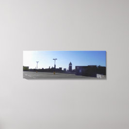 AUSSICHT VON EINER GARAGE DACH TOP SERIES WRAPPIER LEINWANDDRUCK