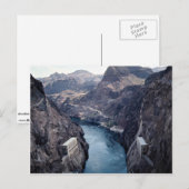 Aussicht von Hoover Dam, Nevada/Arizona, USA Postkarte (Vorne/Hinten)