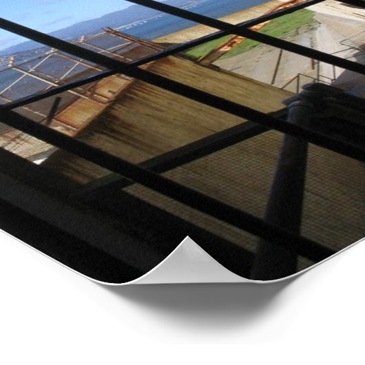 Aussicht von Inside Alcatraz Poster (Ecke)