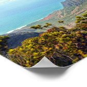Aussicht von Kalalau Lookout, Kauai, Hawaii Poster (Ecke)