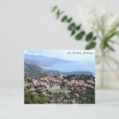 Aussicht von La Turbie, Frankreich Postkarte (Stehend Vorderseite)